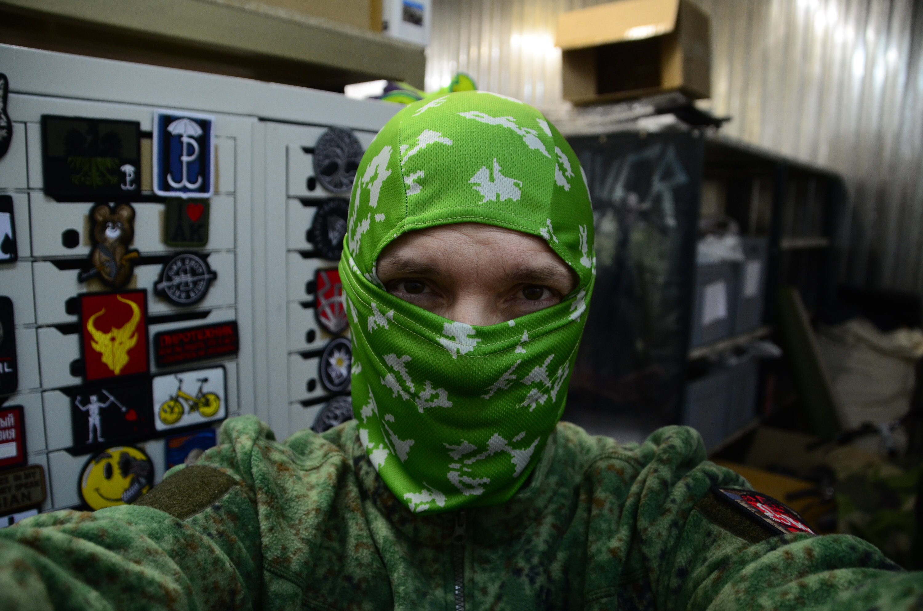 New Russian Face Mask Balaclava Sniper Light green Berezka Etsy
