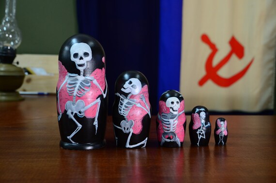 skeleton nesting dolls