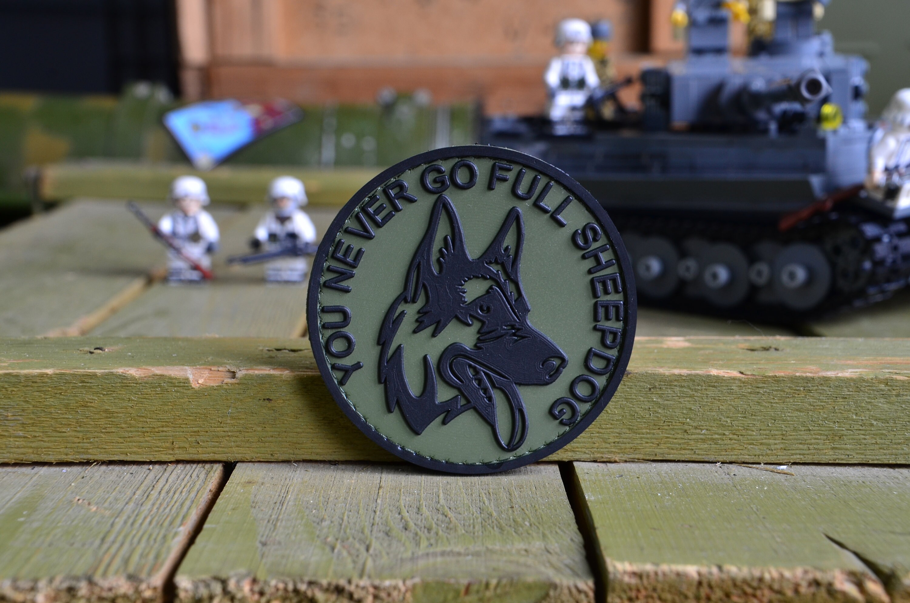 You never go full sheepdog PVC Patch Tactical morale patch Etsy