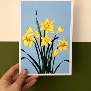 Blumen Druck / Narzissen / A5 / Wandbilder / Bilderrahmen
