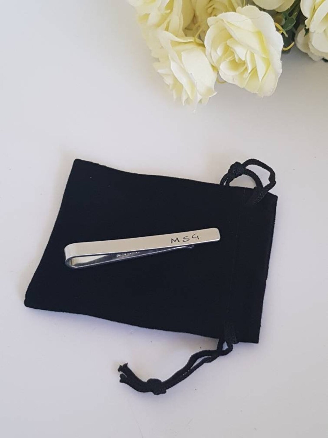 Personalised Tie Clip / Usher Gift /wedding Gift/ Wedding Tie Clip
