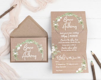 rustic wedding invitation etsy wedding invitation rustic