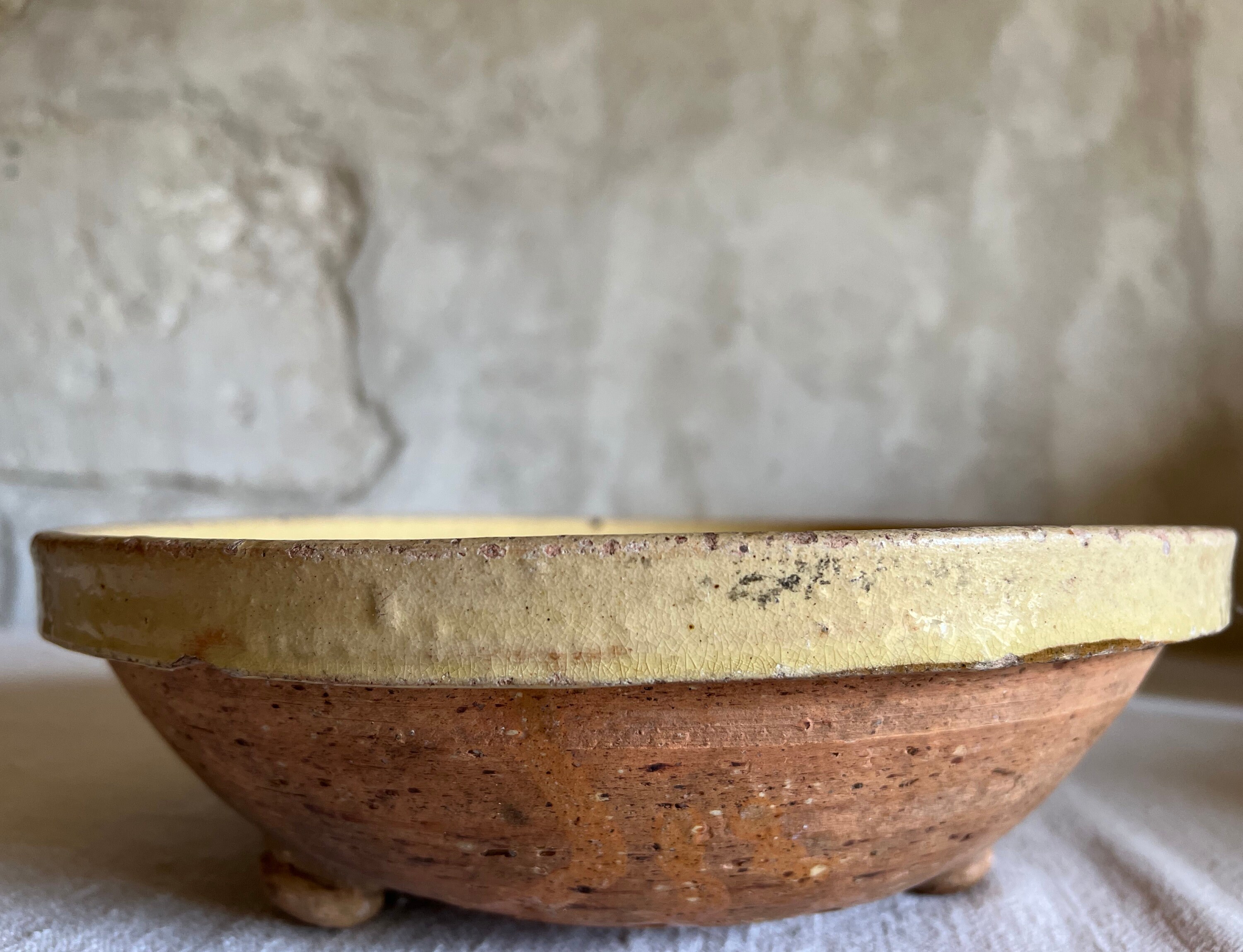 XL Antique French Terra Cotta Drain Strainer. Glazed. Large Etsy