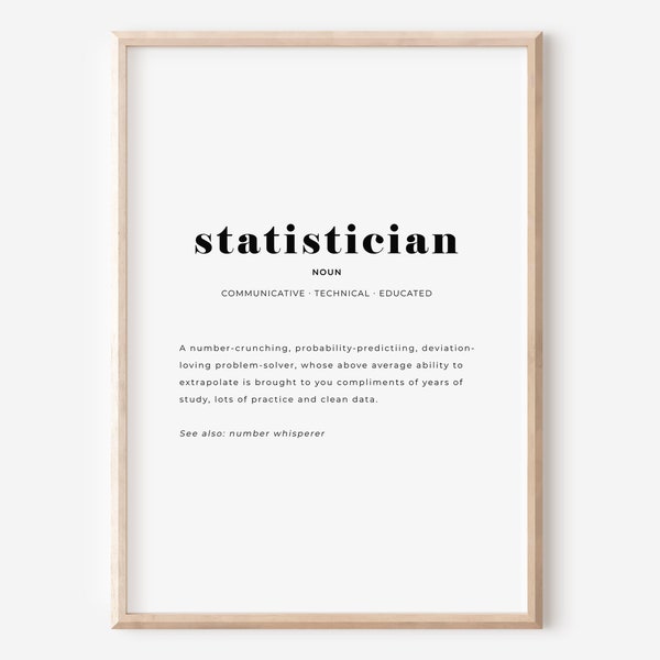 Statistics Poster - Etsy