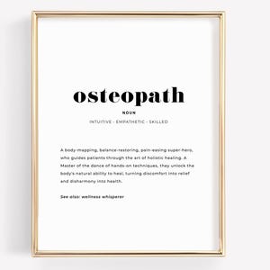 Regalo de osteópata y sanador holístico (descarga instantánea)