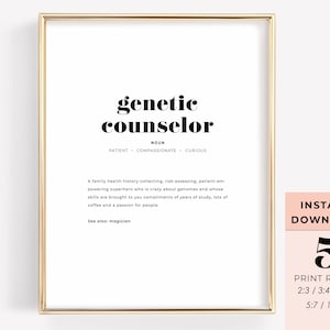 Genetic Counselor Gift | Genetic Counseling Decor