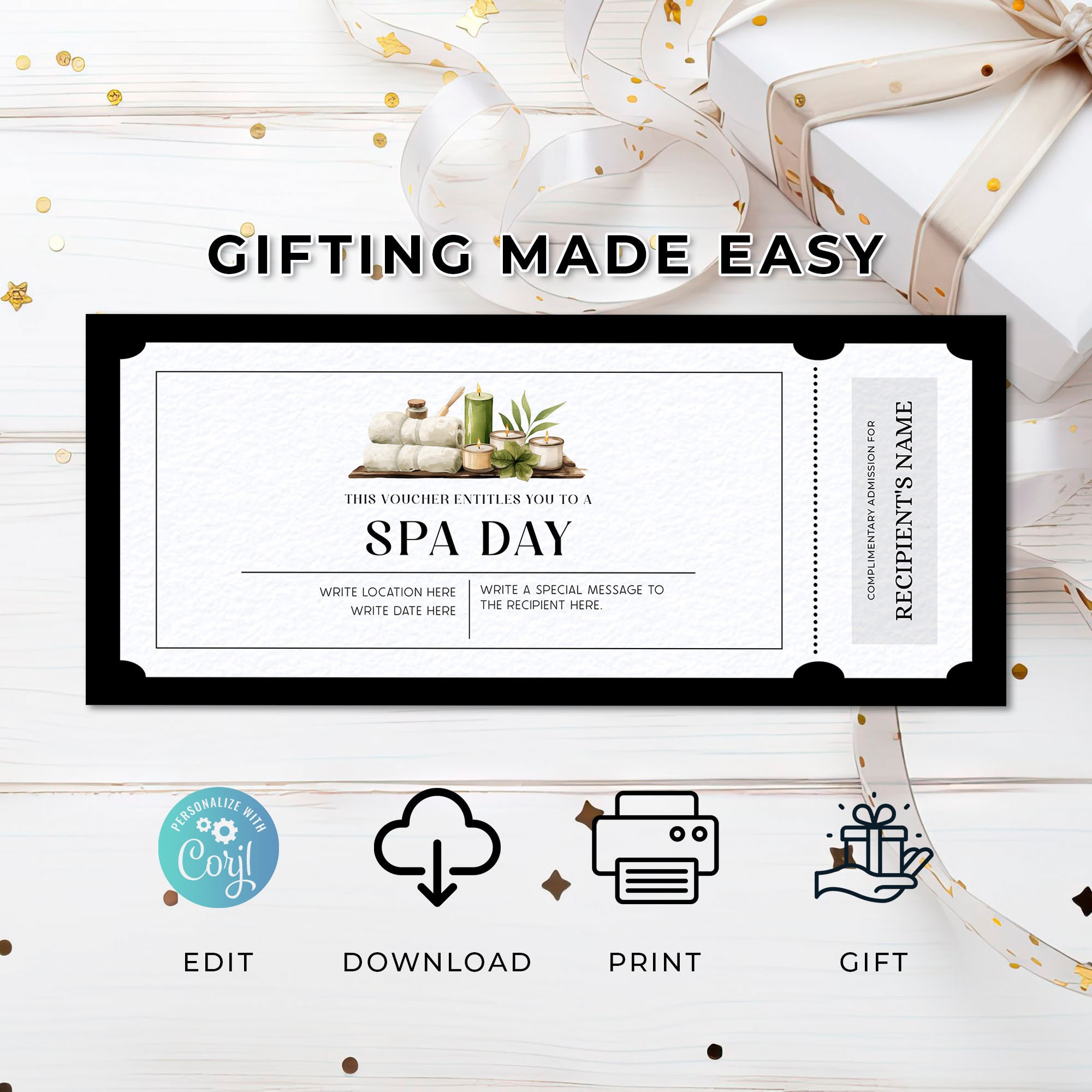 spa-day-gift-voucher-editable-spa-coupon-template-surprise-anniversary-gift-diy-birthday-gift-certificate-instant-download-relaxing-gift-etsy for Free Printable Spa Gift Voucher Templates Spa Day Gift Voucher, Editable Spa Coupon Template, Surprise Anniversary Gift, DIY Birthday Gift Certificate Instant Download, Relaxing Gift - Etsy for Free Printable Spa Gift Voucher Templates