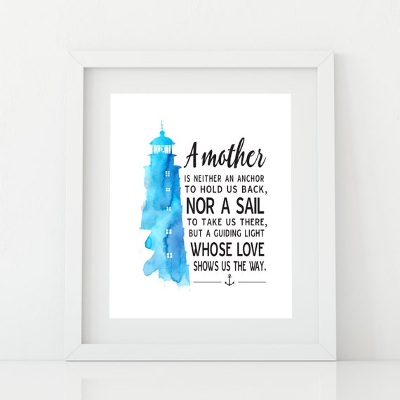 Lighthouse Print First Mother's Day Gift Gift from Etsy