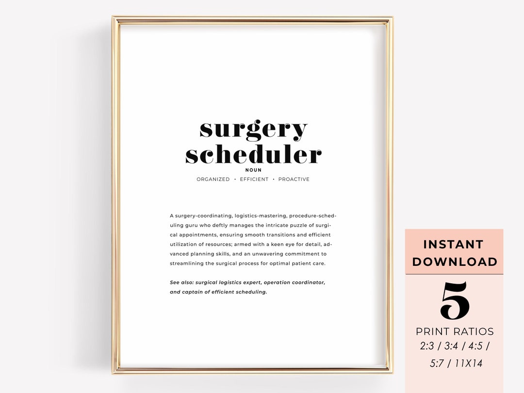 surgery-scheduler-definition-print-medical-office-instant-download-etsy