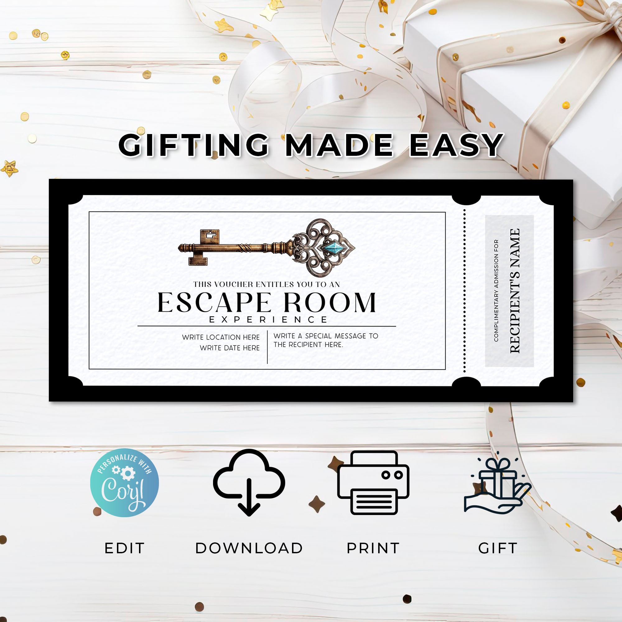Escape Room Discount Code Escape Room Experience Voucher, Escape the Room Gift Certificate ...