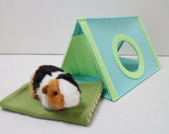 Meerschweinchen Haus mit waschbar Pad Häuschen Haustier Meerschweinchen Versteck