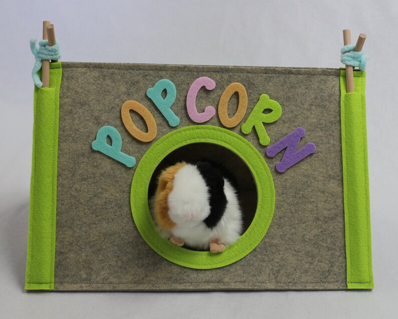 Personalized guinea pig house from felt