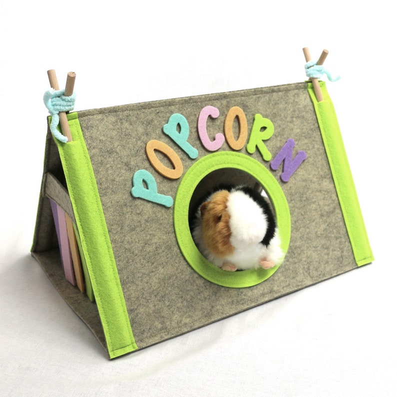 Personalized guinea pig house from felt