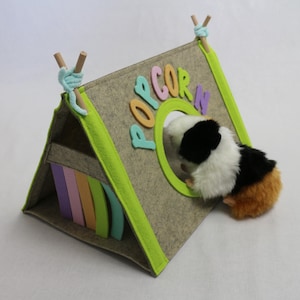 Personalized guinea pig house from felt