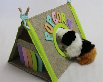 Personalized guinea pig house from felt