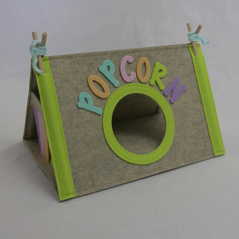 Personalized guinea pig house from felt