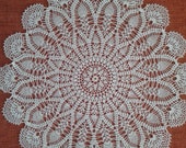 crochet doily, lace crochet doily, big crochet doily, white crochet doily, table center piece, round crochet tablecloth