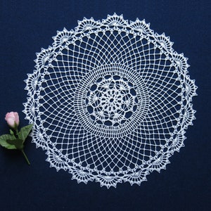 crochet doily, lace crochet doily, white crochet doily, wedding party decor, cotton doilies, crochet napkin, table centerpiece