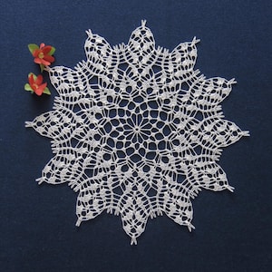crochet doily, lace crochet doily, white crochet doily, wedding party decor, cotton doilies, crochet napkin, table centerpiece
