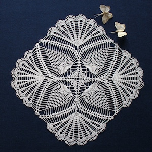 midi crochet doily, lace crochet doily, white crochet doily, wedding party decor, cotton doilies, crochet napkin, table centerpiece