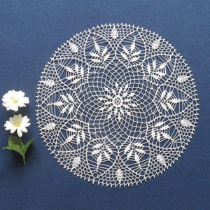 crochet doily, lace crochet doily, white crochet doily, wedding party decor, cotton doilies, crochet napkin, table centerpiece