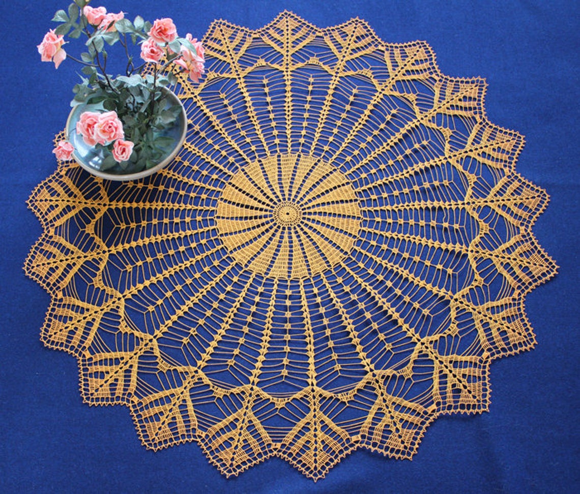 Large Crochet Doily Lace Crochet Doily Crochet Doily Doily Etsy