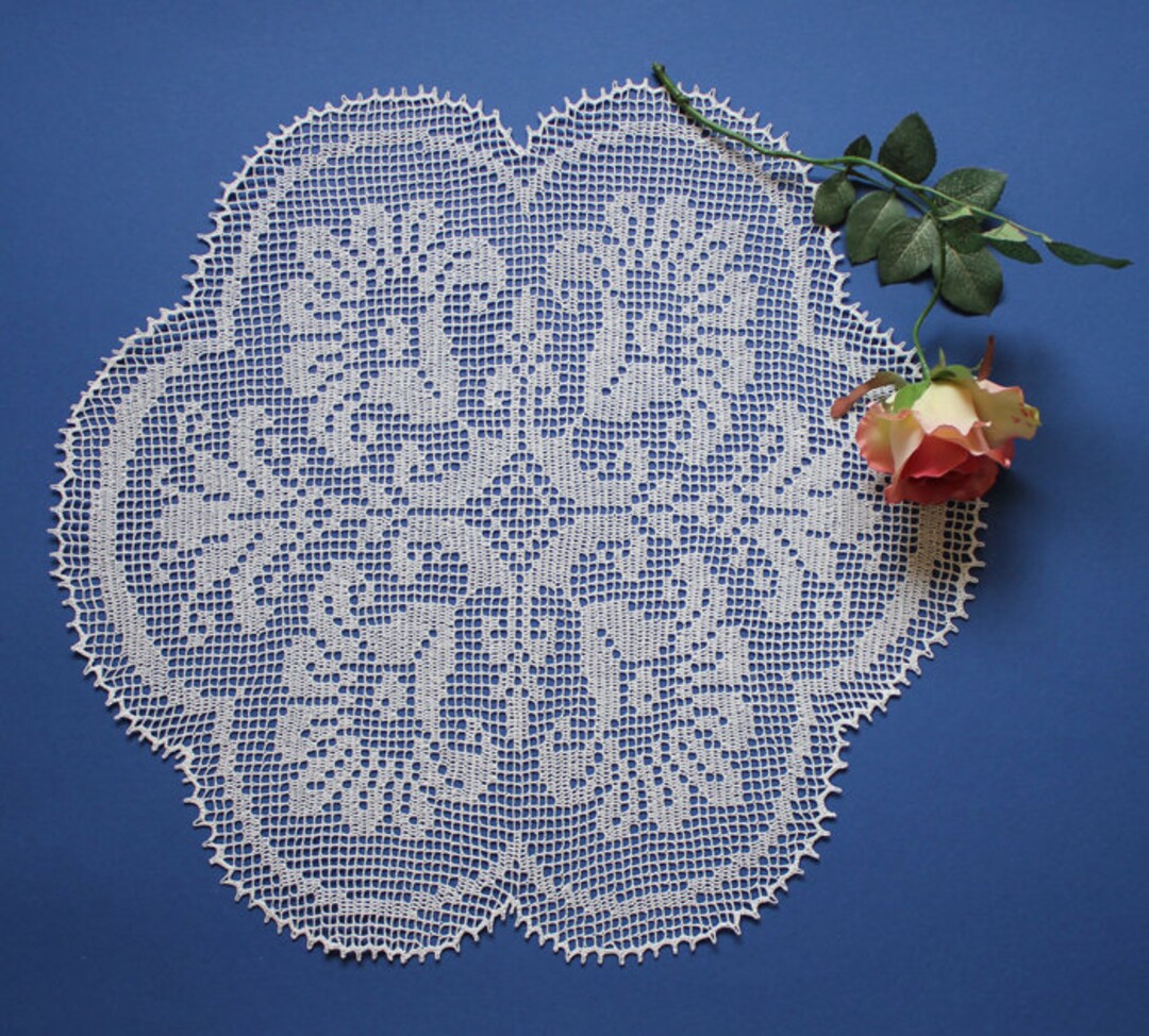 Crochet Doily / Lace Crochet Doily Cotton Doilies White Etsy