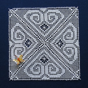 midi crochet doily, lace crochet doily, white crochet doily, wedding party decor, cotton doilies, crochet napkin, table centerpiece