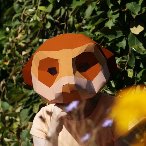 Modèle de masque de suricate - DIY en papier - Téléchargez, imprimez et créez le vôtre