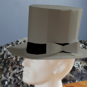 Hoge hoedenpatroon - Papercraft DIY - downloaden, afdrukken en zelf maken