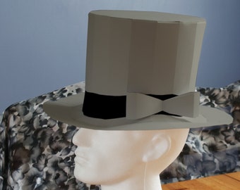 Top Hat Pattern Papercraft DIY Download, Print and Make Your Own