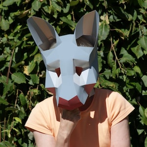 Känguru Maske Muster - Papercraft DIY - Download, ausdrucken und selber machen