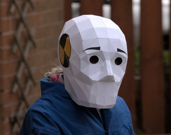 Crash Test Dummy Papercraft Mask Pattern - Papercraft DIY - Download, Print and Make Your Own
