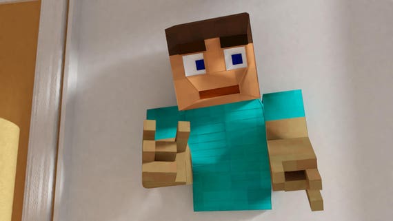 How to make Minecraft Steve papercraft 