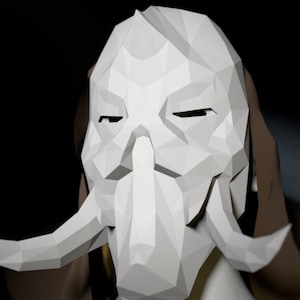 Konahrik Dragon Priest Mask Pattern Papercraft DIY Download, Print and ...