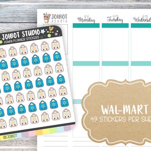 CHAIN STORE 1 - Pegatinas Kawaii Planner - Pegatinas de comestibles - Pegatinas de diario - Pegatinas lindas - Pegatinas decorativas - K0060
