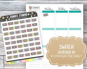 CONSOLE (Colorful) - Kawaii Planner Stickers - Video Game Stickers - Journal Stickers - Cute Stickers - Decorative Stickers - K0026-B