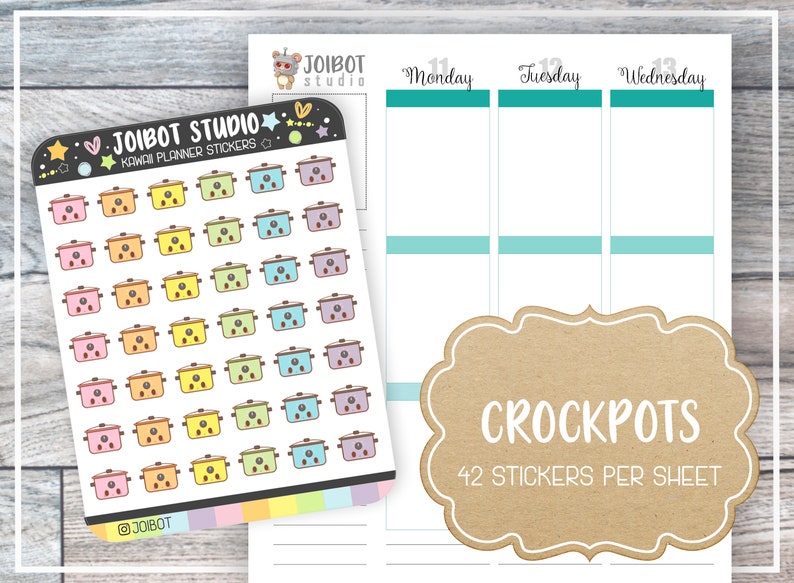 Crock Pot Planner Stickers