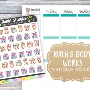 Candle and LOTION STORE - Kawaii Planner Aufkleber - Shopping Aufkleber - Journal Aufkleber - Niedliche Aufkleber - Dekorative Aufkleber - K0080
