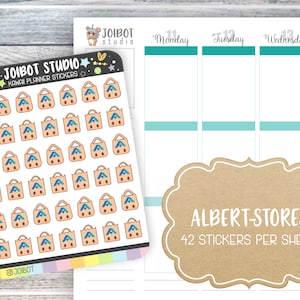 ALBERT-STORES - Pegatinas Kawaii Planner - Pegatinas de comestibles - Pegatinas de diario - Pegatinas lindas - Pegatinas decorativas - K0128