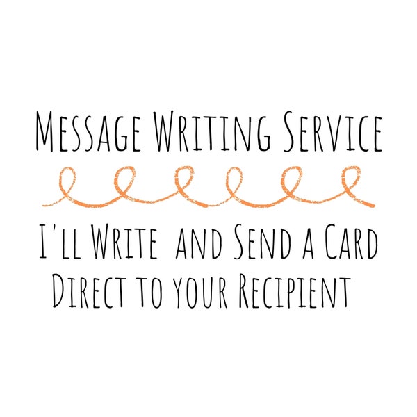 Direct To Recipient Card, Handwritten Card, Straight To Recipient, Send Directly Add-On, Handwrite Inside, Write & Send Service