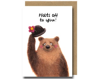 Congratulations Card, Graduation, Hats Off, New Job, Promotion, Achievement, Driving Test, Congrats, Exam Results, Well Done, Cards UK