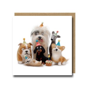 Birthday Card For Dog Lovers, British Bulldog, Old English Sheepdog, Dachshund, Chihuahua, Whippet, Corgi, Greeting Cards UK