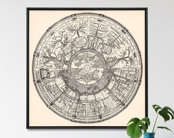 Roman Empire Timeline Art Print: Vintage Historical Chart