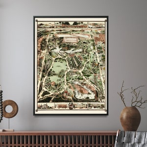 Central Park Vintage Karte Drucken | New York Poster| Wand Kunst Home Geschenk