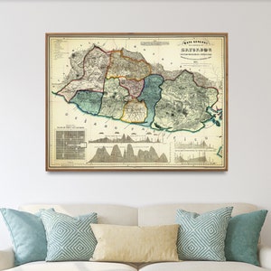 Carte vintage du Salvador | Décoration d'intérieur Art mural| Cadeau poster El Salvador