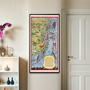 Impression de carte vintage du comté de Dade| Affiche de carte de Miami Beach| Carte de pêche en Floride, décoration murale
