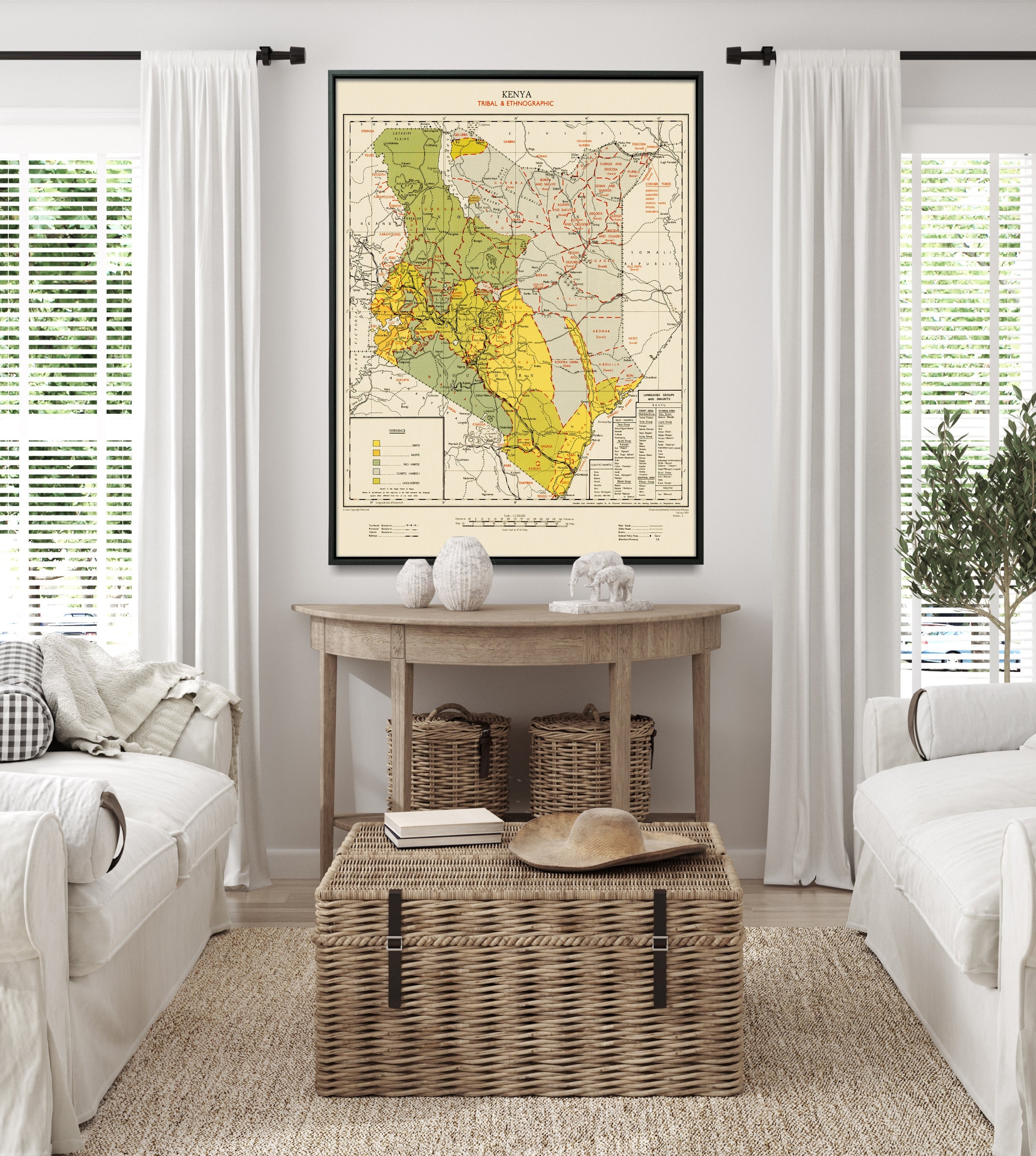 Kenyan Home Gift Kenya Decor Wall Art Kenya Tribal and Ethnographic