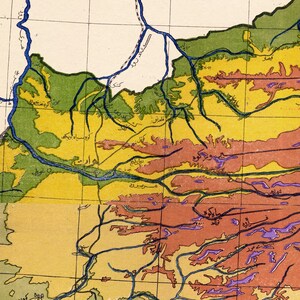 Vintage Afghanistan Pashto Language Map Print, Large Map Poster, Afgan ...