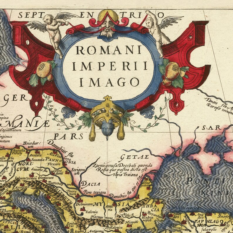 Roman Empire Ancient Map Print Vintage Roman Map Poster - Etsy